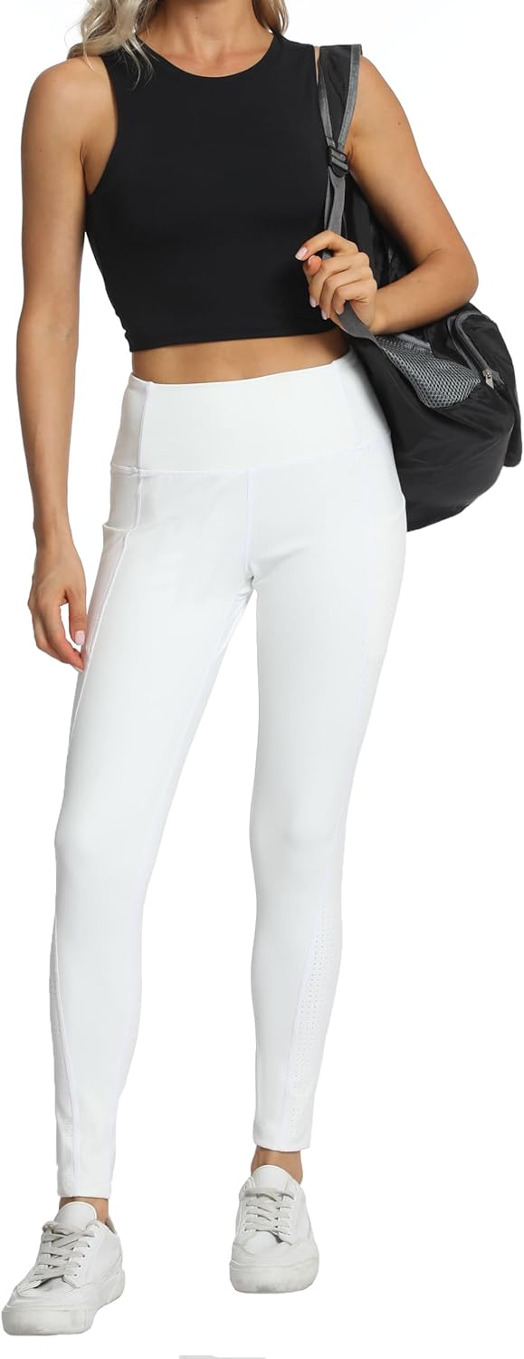 Rrosseyz Womens High Waisted Lounge Athletic Legging Pants -Tummy Control Workout Running Yoga Leggings - Image 7