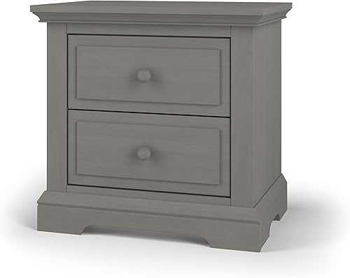 Miniatura 14 de Child Craft Ocean Grove - Mesita de noche de 1 cajón para guardería o dormitorio, cajón de almacenamiento grande, hecha de madera de pino Blanco/