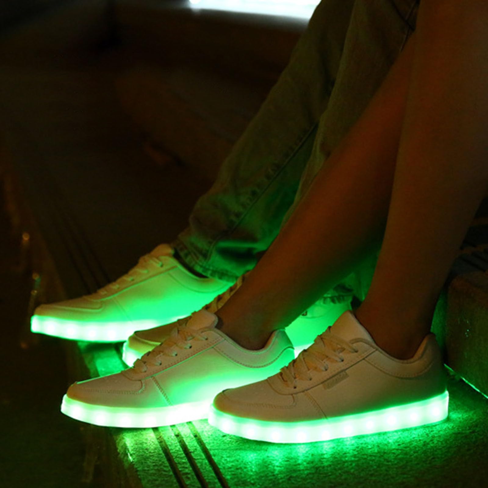 Scarpe per Bambini, Sneaker Bambino Ginnastica Unisex luci LED Alte e Lampeggianti Ricarica USB