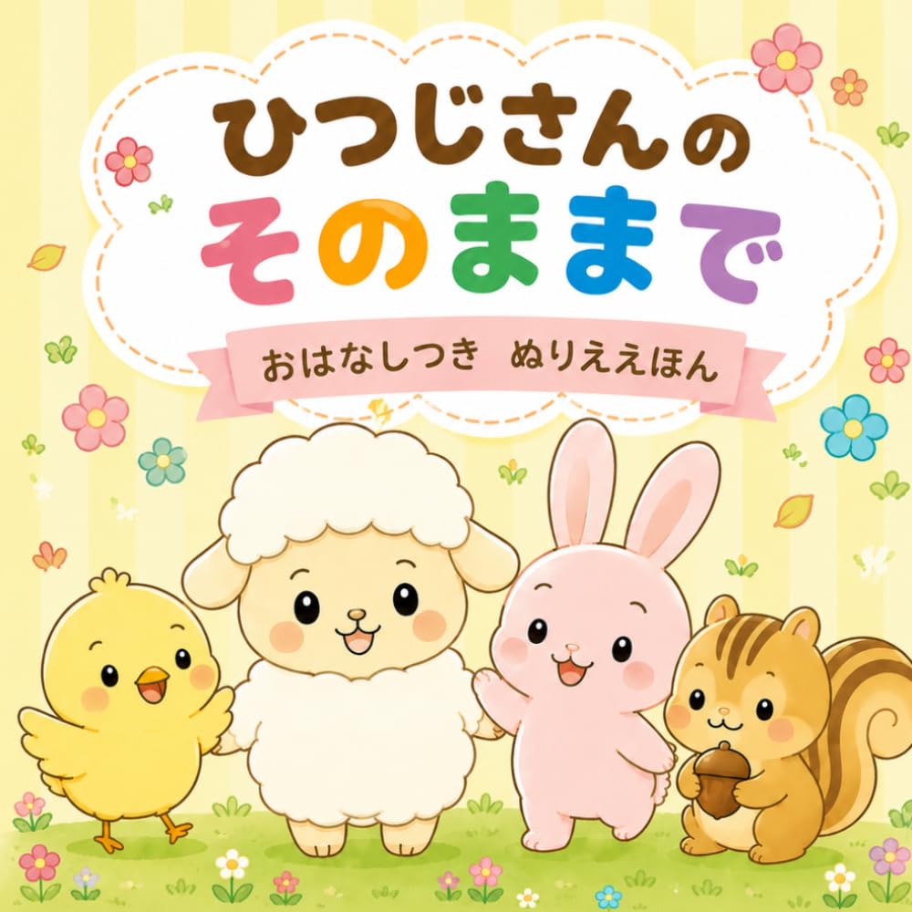 ひつじさんの　そのままで: おはなしつき　ぬりええほん（3～5歳・知育） (よんで　ぬれる！　ぬりええほん)