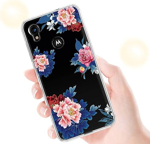 Miniatura 5 de Funda protectora para Moto E6, Motorola E6 para niñas y mujeres, transparente, delgada, a prueba de golpes, suave y flexible, de TPU, funda