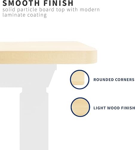 Miniatura 7 de VIVO Mesa universal de 71 x 30 pulgadas para marcos de escritorio estándar y de altura ajustable para el hogar y la oficina escritorio de 3