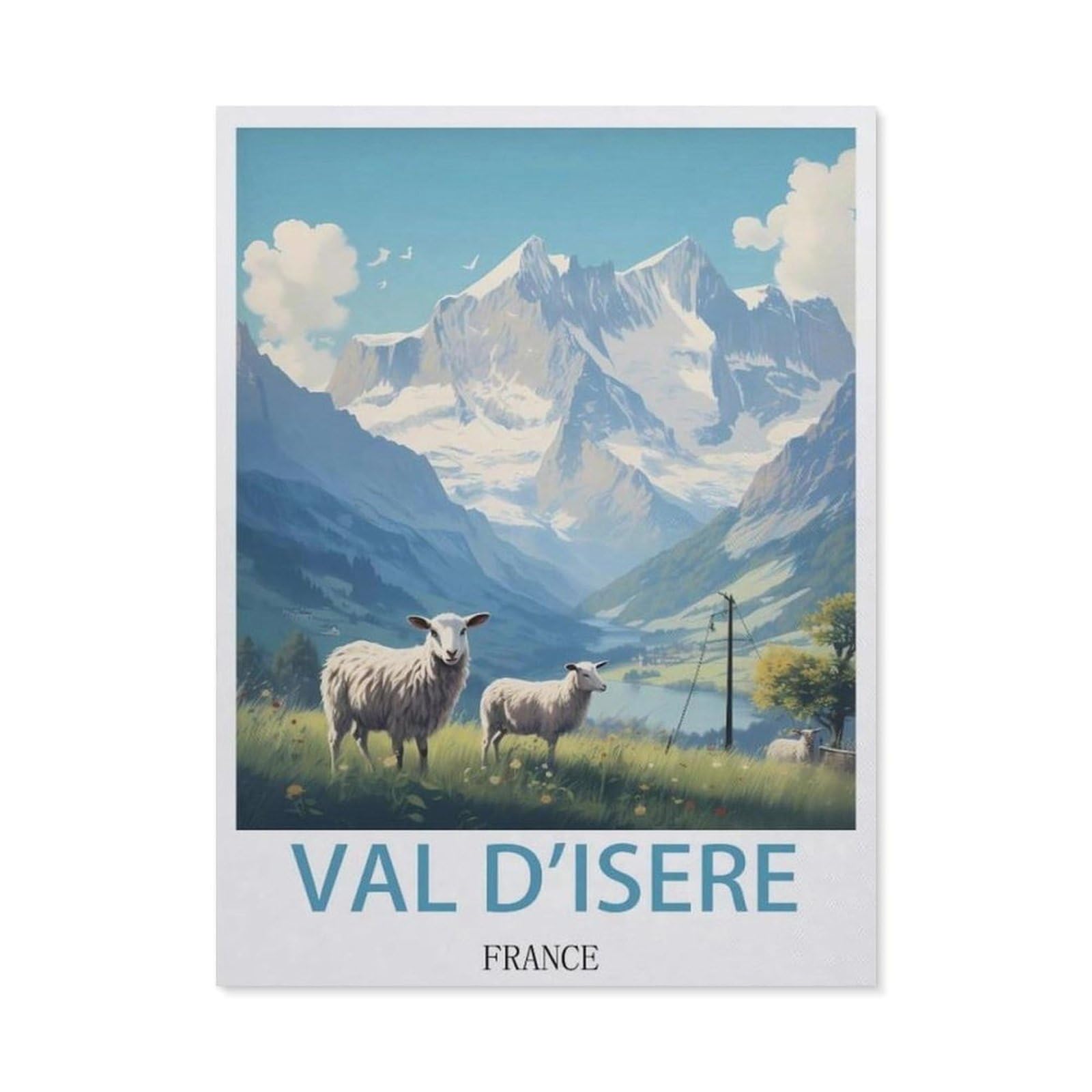 Metal Signs，Val D'isere France(15x30cm）