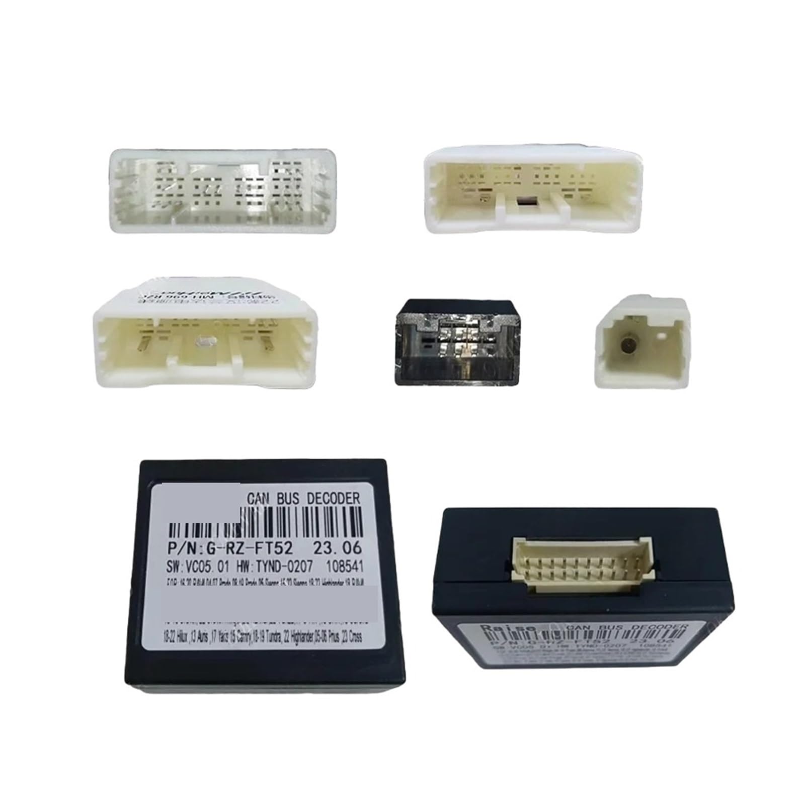 Adattatore for cavo di alimentazione a 16 pin for lettore DVD audio for auto con scatola compatibile con cablaggio Toyota HIGHLANDER 2022