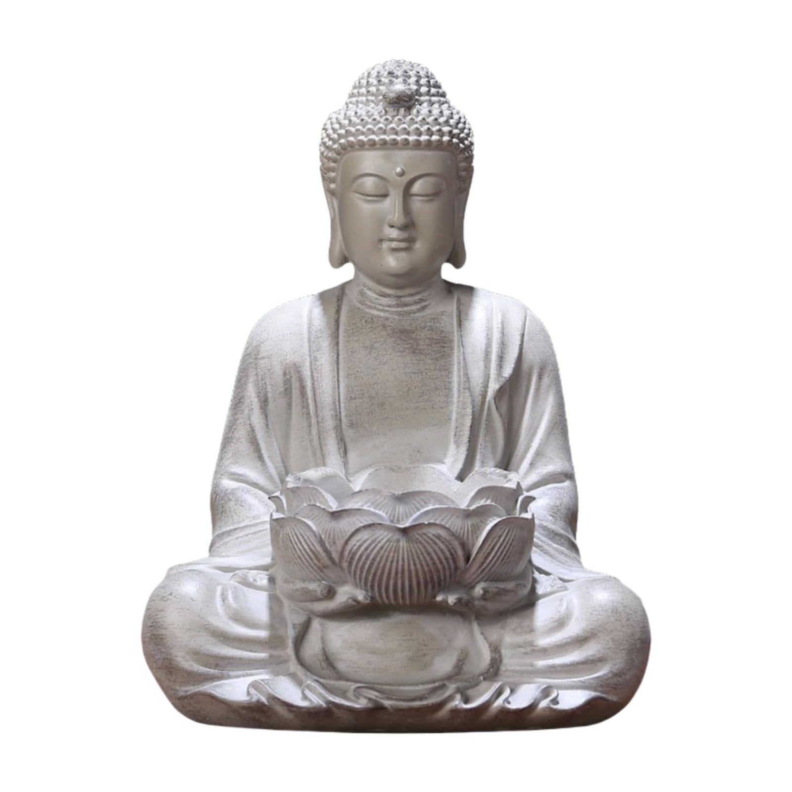 Amazon.co.jp: 彫像中国禅仏燭台飾りリビングルーム玄関装飾樹脂工芸品