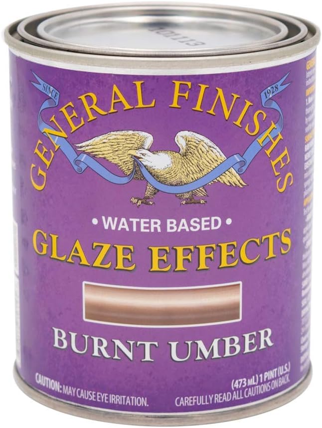 General Finishes Water Based Glaze Effects, 1 Quart, Van Dyke Brown