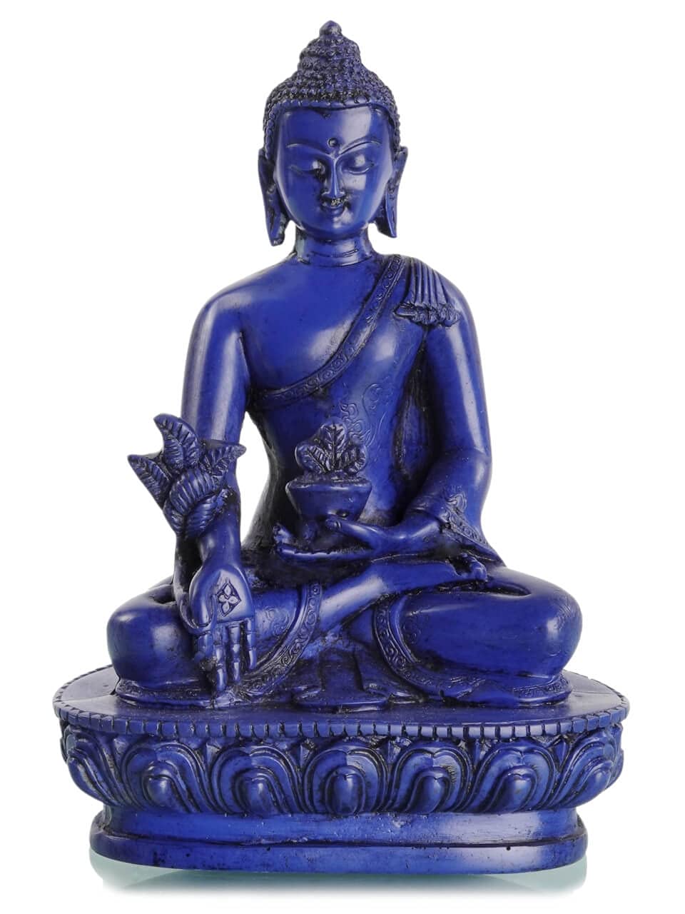 Buddhafiguren/Billy Held Blue Buddhafiguren Buddha Statue Medicine Buddha 13 Cm - Resin