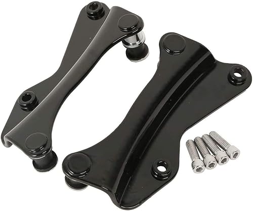 Miniatura 4 de Respaldo de barra desmontable negro brillante con accesorios de acoplamiento de 4 puntos para Harley Touring Road King, Road Glide, Street Glide,