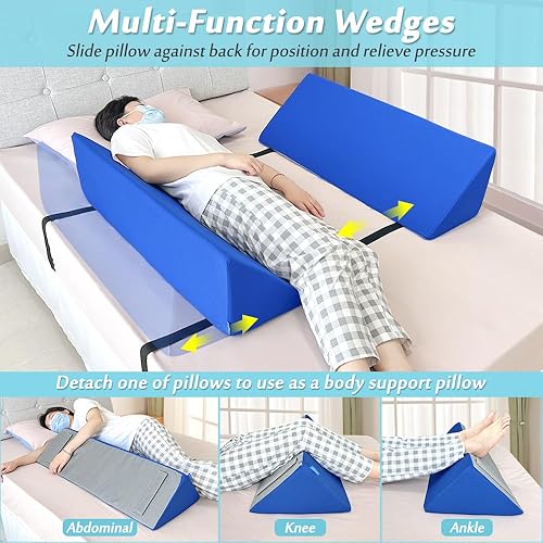 Miniatura 3 de AOSSA Barandilla de cama de espuma para adultos mayores, barandillas de seguridad, almohadillas de riel lateral de cama suave, almohadillas de riel