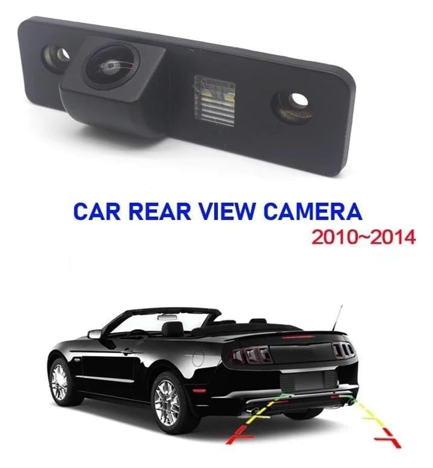 Auto Vista Posteriore Telecamera Per Mustang GT CS 2010 2011 2012 2013 2014 HD Backup Di Retromarcia Impermeabile Con Telecamera Posteriore Per Auto Senza Fili(Camera with Wireless)