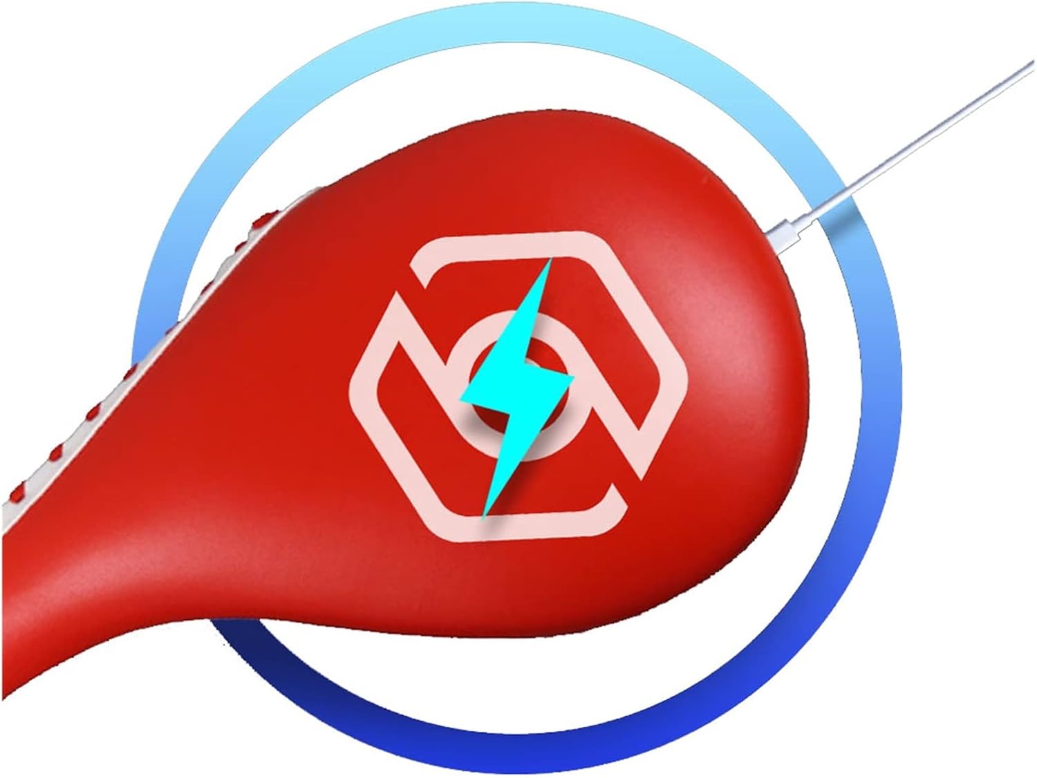 Trigger Pull Gauge, Force Test Kick Pad Boxing Taekwondo Kickboxing Power Meter Paddle Impact Measure(Rojo)