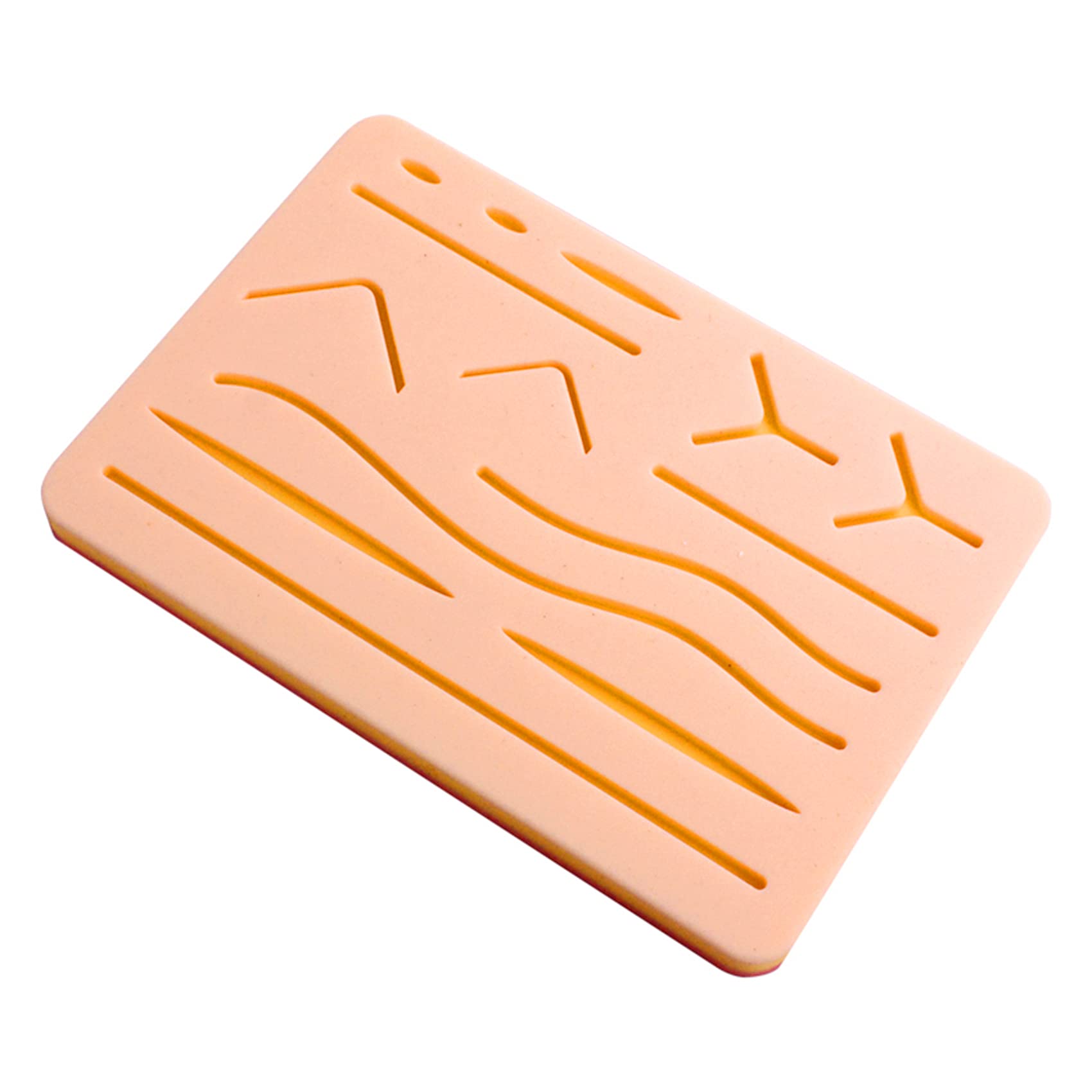 DIY Suture Practice Pad – Realistic 5-Layer Silicone Skin With Tension Base For Medical & Vet Training