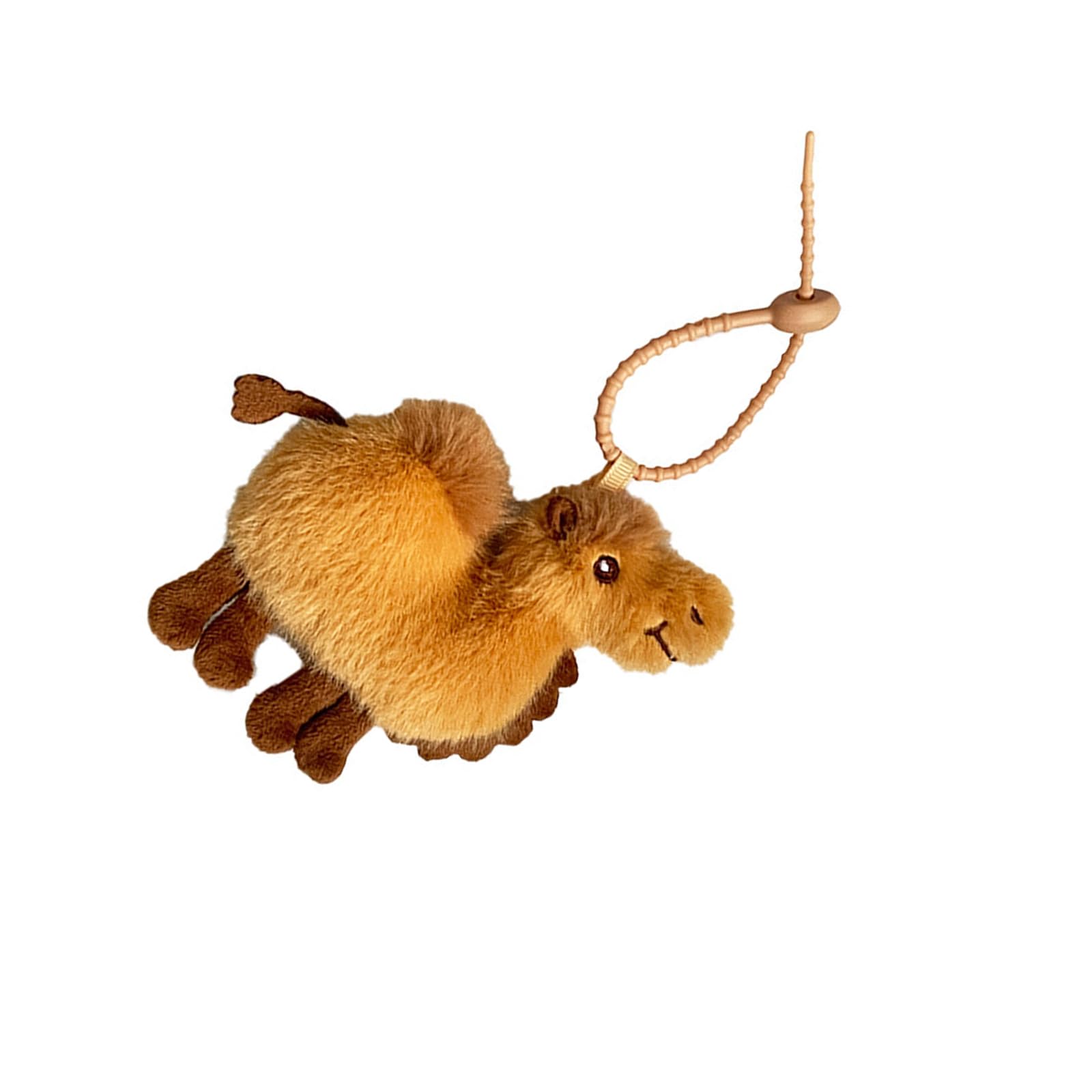 Vynetra Brown Soft Desert Camels Keychain Handmade Plush Toy Decorative Accessory Bag Pendant Suitable For Bags Or Room Displaying Camels Soft Keychain