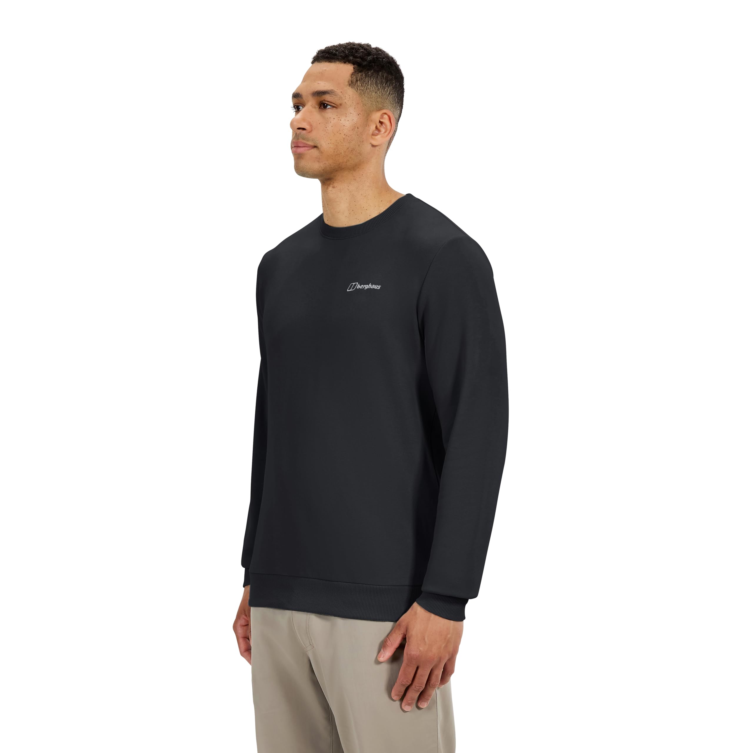 Berghaus Men's Logo Crew Sweatshirt, Black, XXL