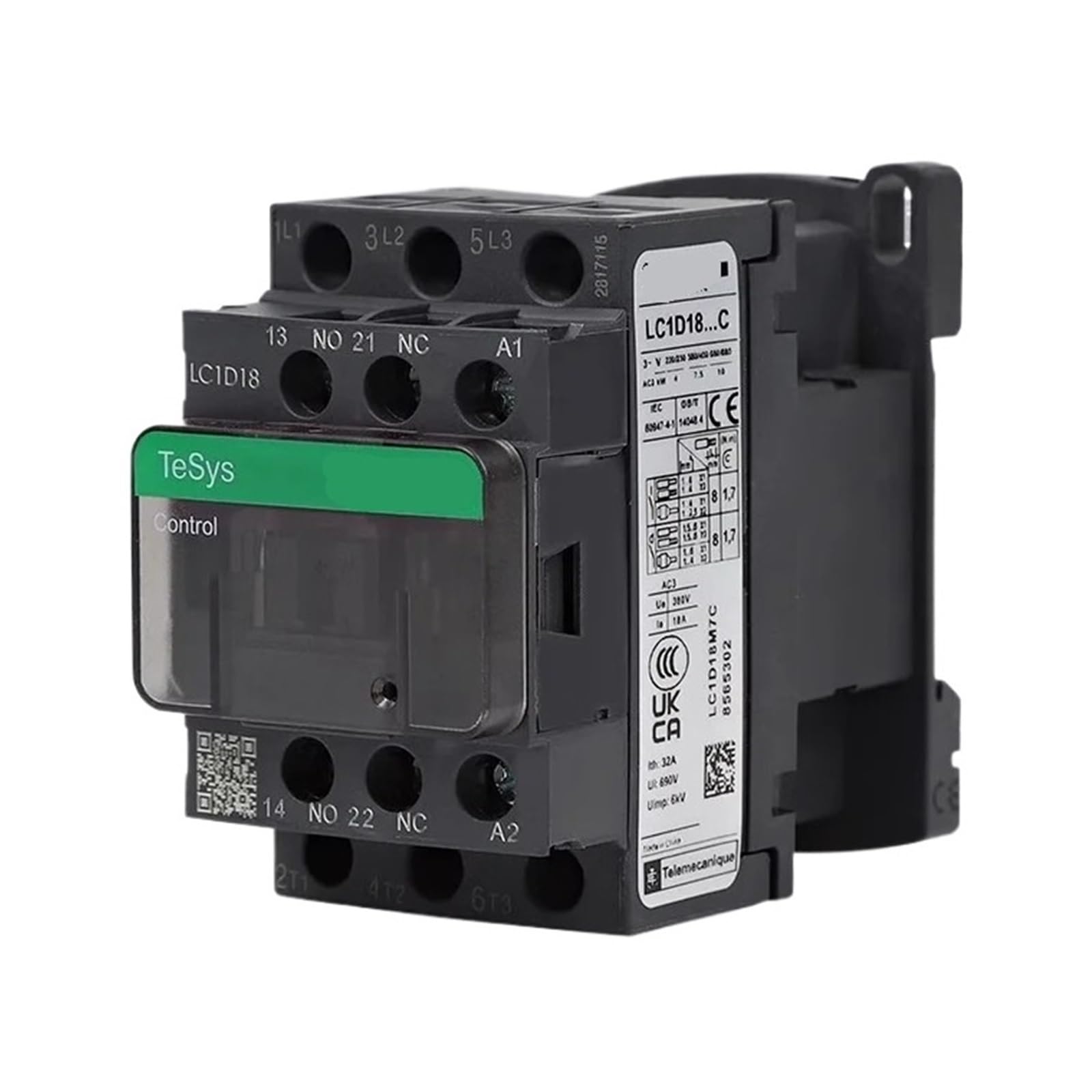 Contacteur CA LC1D32 380V triphasé pour commande moteur électrique