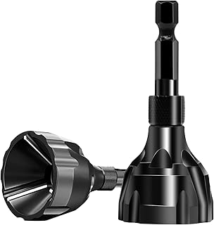 2 Pack Deburring External Chamfer Tool, HSS Hex Shank Remove Burr Tools with Quick Release Shank Fits