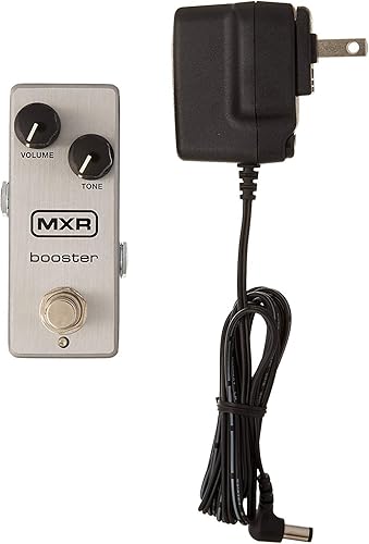 Miniatura 3 de MXR M293 Booster Mini Pedal de efectos de guitarra con 2 cables de conexión y paquete de púas Dunlop