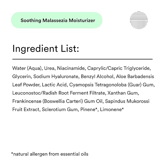 Dermazen Soothing Face Moisturizer | For Dry, Flaky, Itchy Skin | Steroid-Free | Malassezia-Safe | Lactic Acid, Niacinamide & Hyaluronic Acid | Gentle MCT Oil Hydration