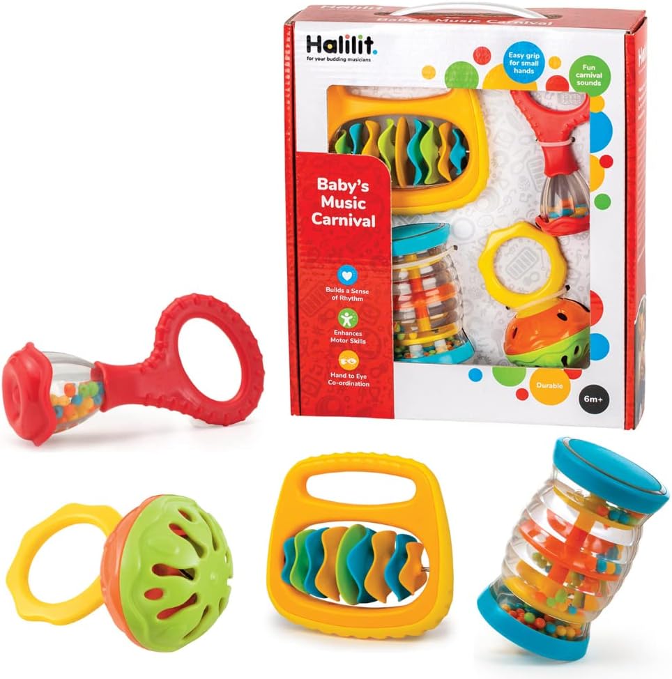 Halilit Baby's Music Carnival Gift Set. Musical Instruments for Babies