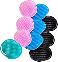 Vista 5 de FRCOLOR Cepillo de champú de plástico peine 10 unids paquete herramienta de masaje para cuero cabelludo flujo sanguíneo color aleatorio