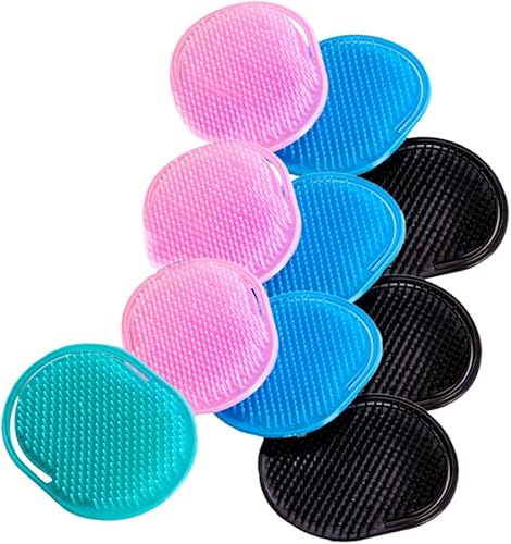 Miniatura 5 de FRCOLOR Cepillo de champú de plástico peine 10 unids paquete herramienta de masaje para cuero cabelludo flujo sanguíneo color aleatorio