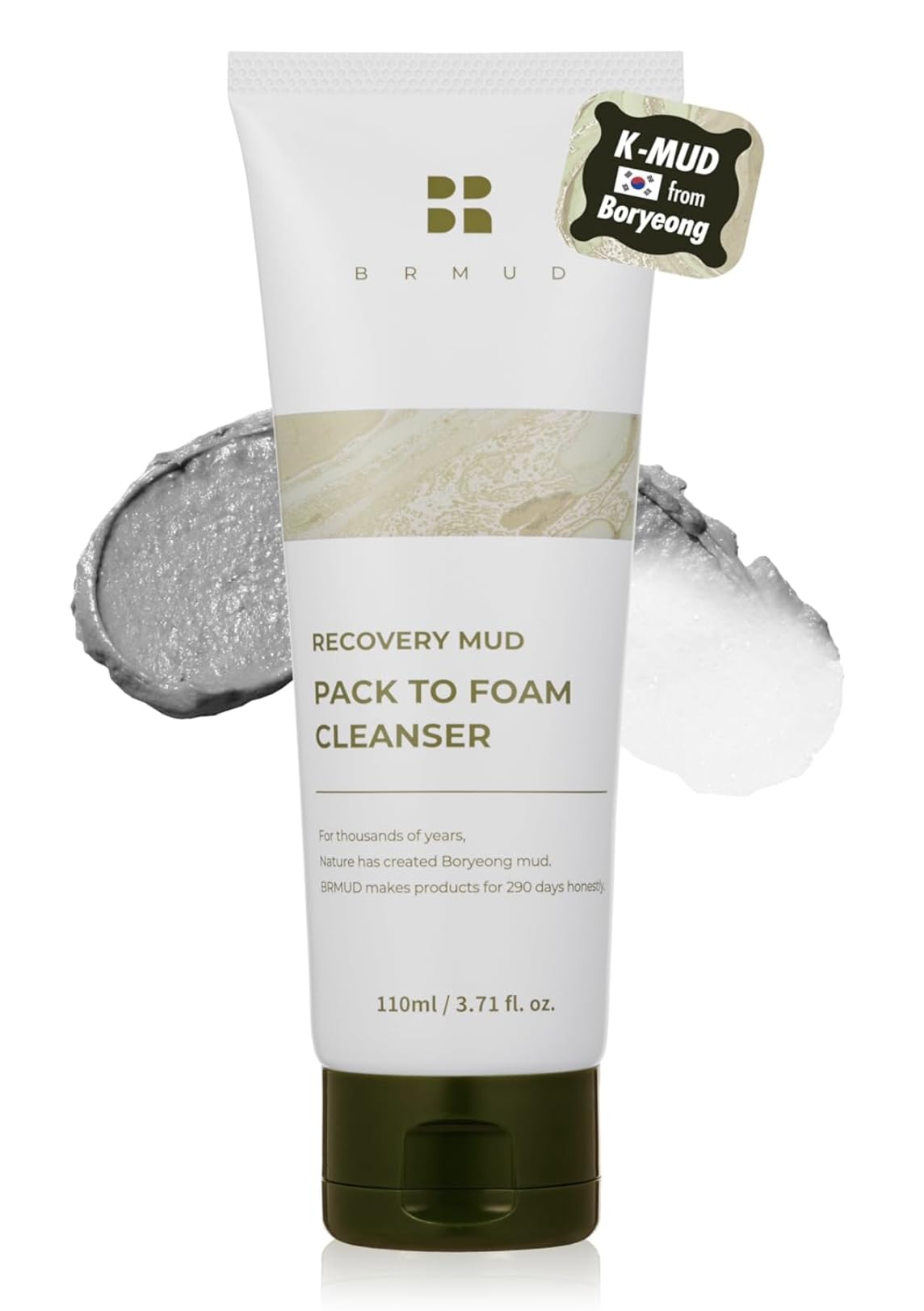 BRMUD (Cardi B Mask) Odzyskiwanie MUD PACK DO FOAM CLEANSER 110ml