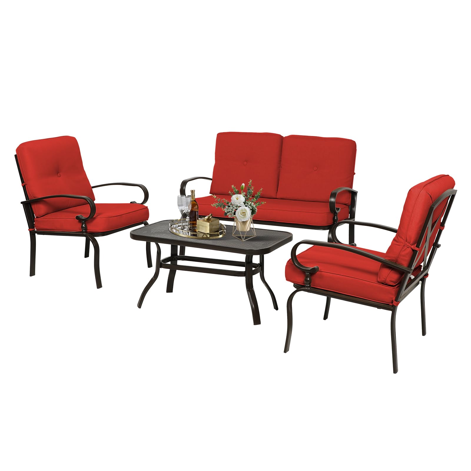 Oakmont 4-Piece Outdoor Metal Furniture Set
