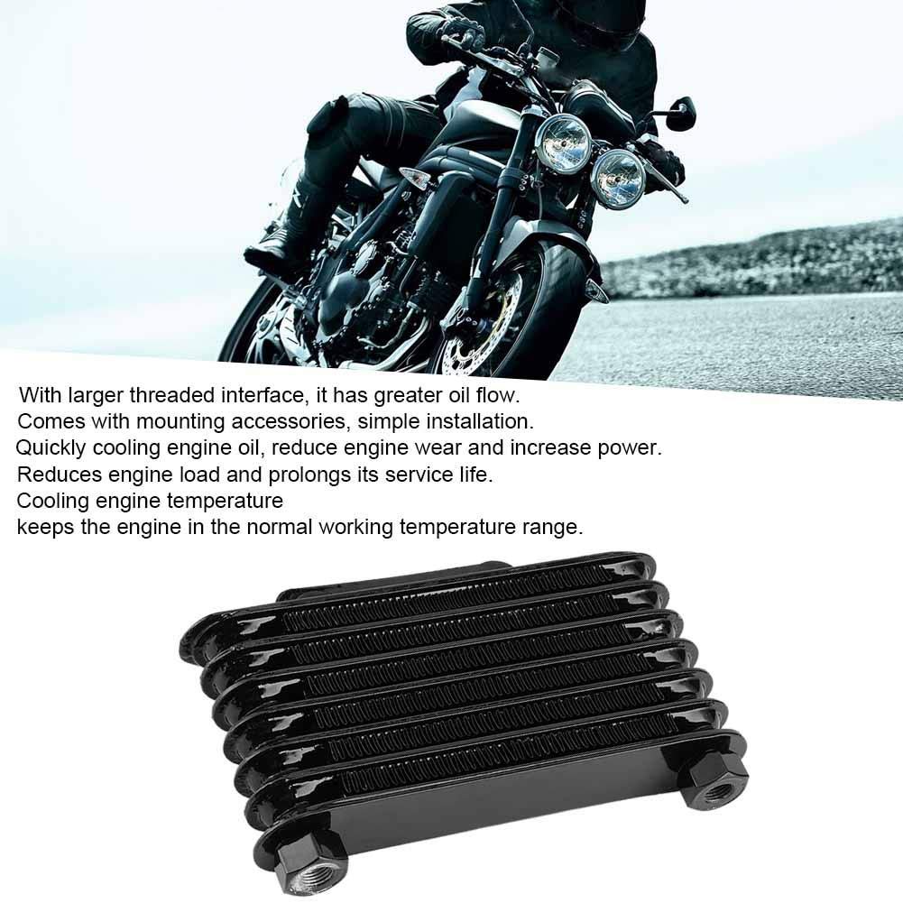KIMISS Ölkühler 7 Reihen Universal Motor Ölkühler Kühler Kühler für Dirt Bike ATV