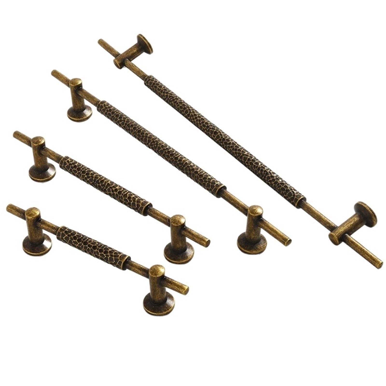 Kdhcvkz 2428-320Mm 1Pcs Antique Bronze Style Wardrobe Door Handle Drawer Single Hole Small Handle Cabinet Storage Cabinet Handle Upscale Luxury(2428-320Mm)
