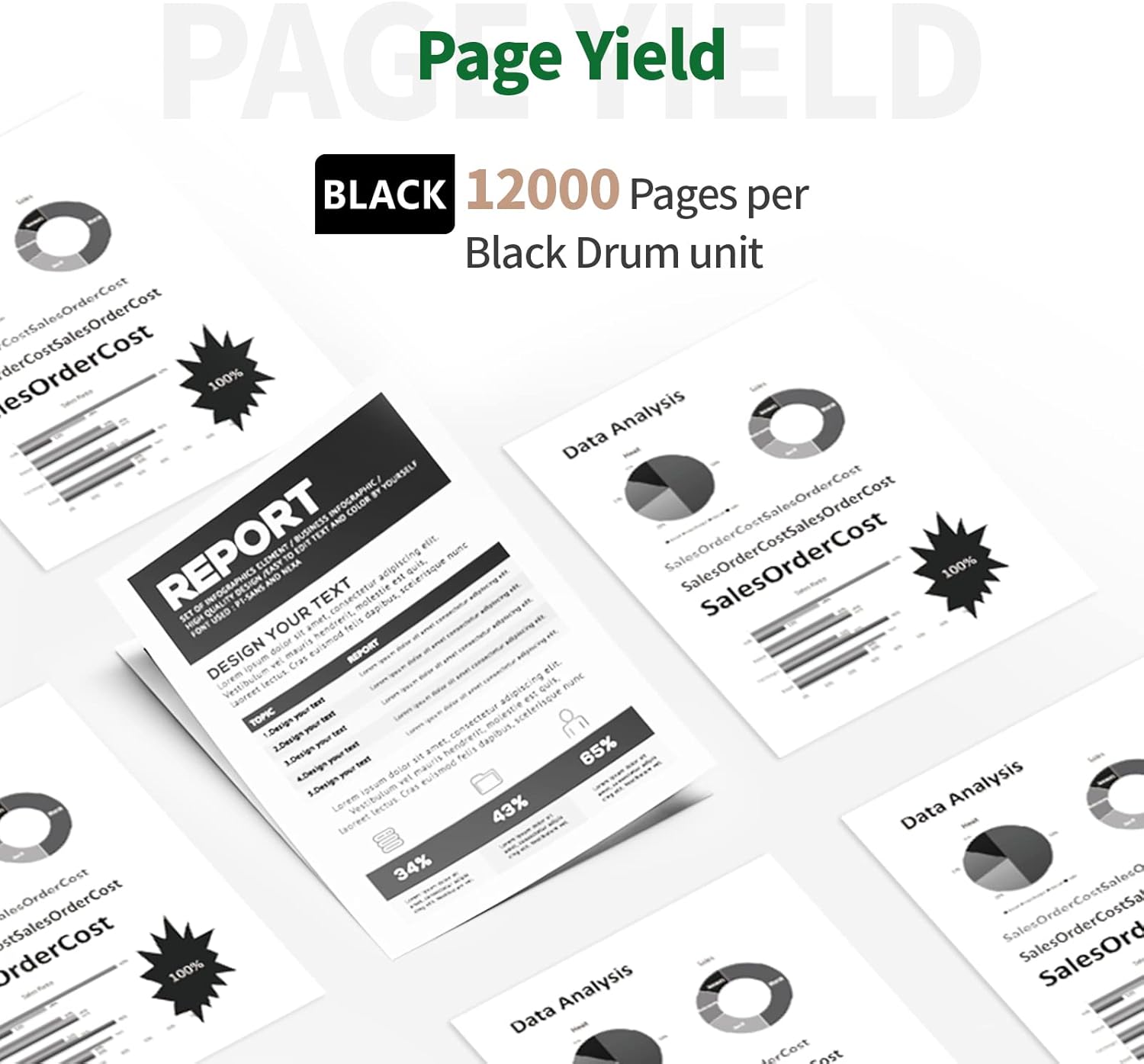 JINTUM DL-410 Drum Unit Compatible with Pantum DL410 DL-410 for M7102DW P3012DW M6800FDW M7100DW M7200FDW M6802FDW M7102DN M7202FDW Printer (2 Black)