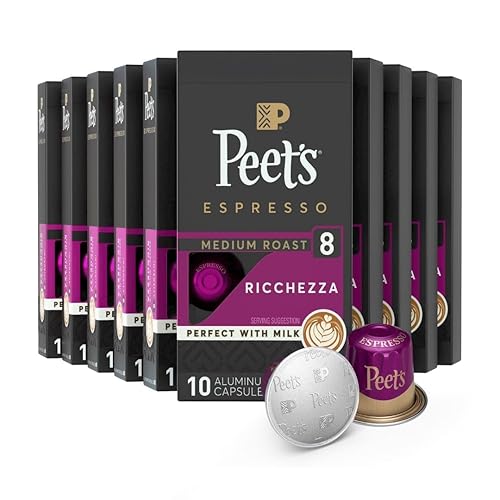 Miniatura 10 de Peet's Coffee, Paquete variado de cápsulas de espresso de tostado medio, compatible con máquina original Nespresso, intensidad 8-9, 40 unidades (4