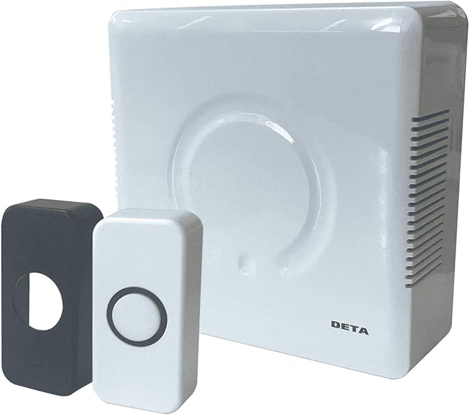 Deta C3504 Mains Voltage Door Chime with Built in Transformer Black