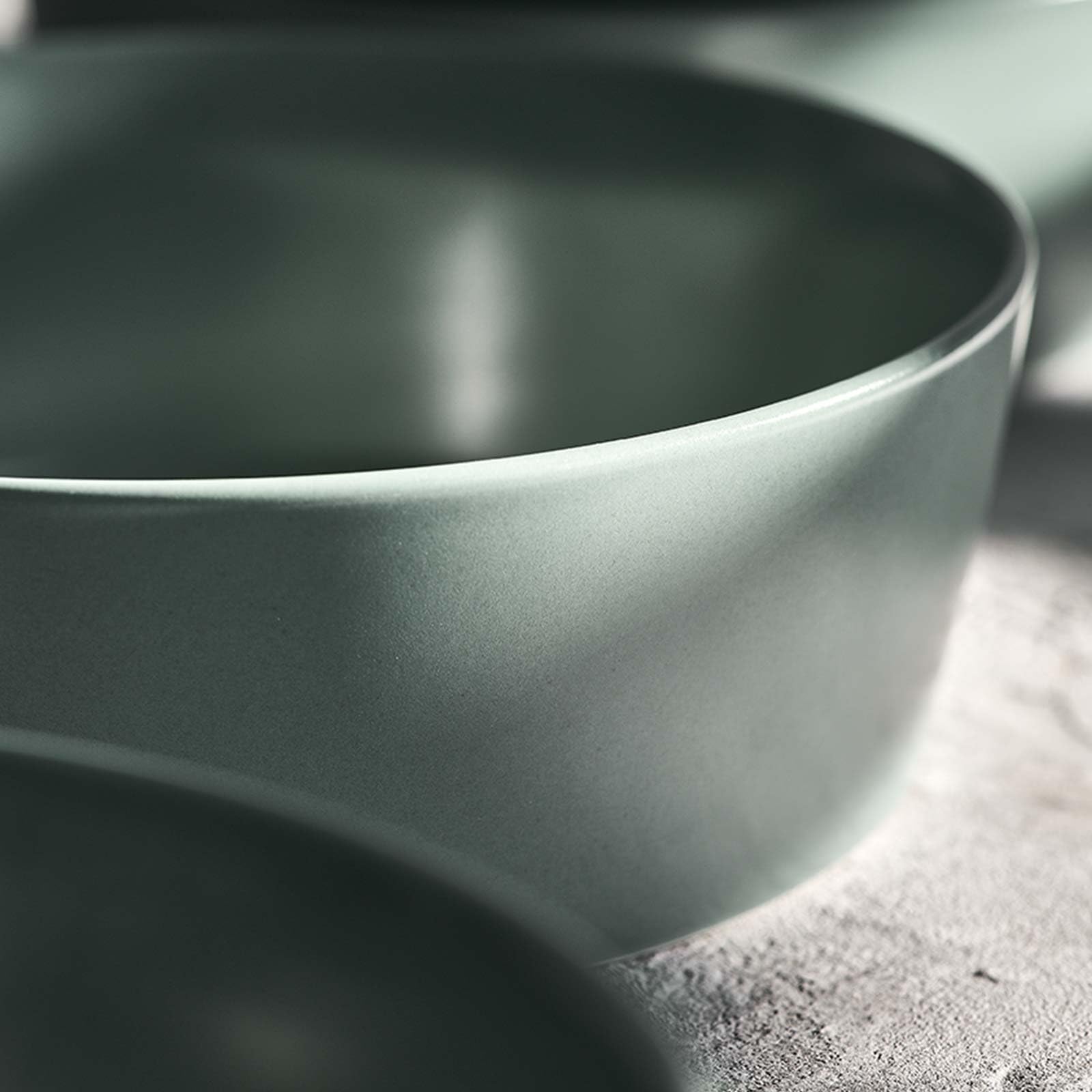 SPRINGLANE Geschirrset 16-tlg. Sweet Scandi, Mintfarbiges Geschirrservice für 4 Personen aus New Bone Keramik, skandinavisches Design, matt