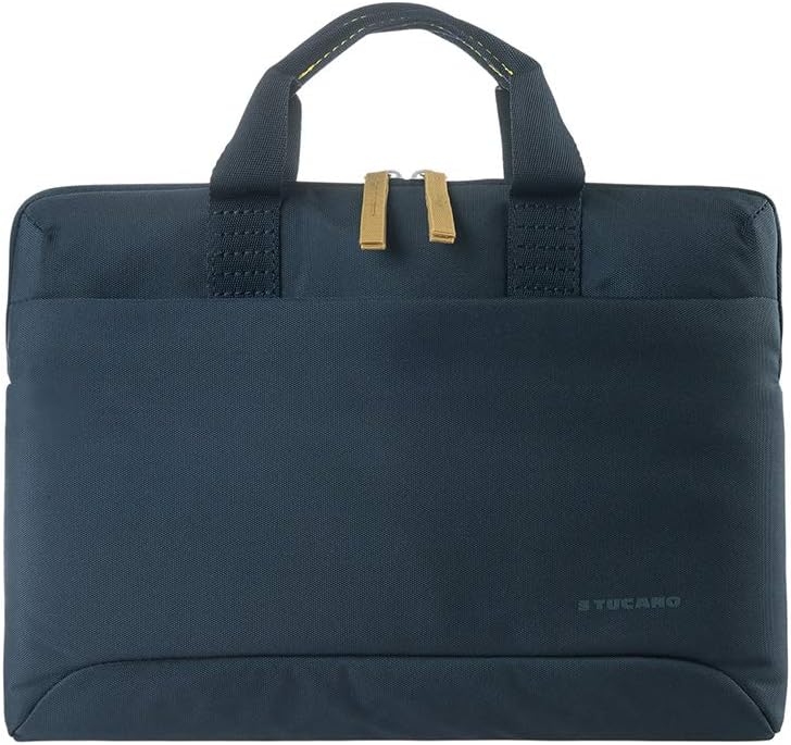Tucano Smilza Laptop Case Nylon for 13/14 inch Laptop โ With Shock Absorbing Padding and detachable shoulder strap dark blue 14