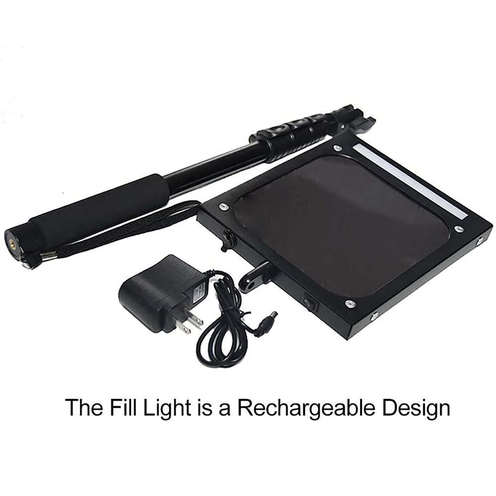 Espejo de inspección de Bajos de vehículos, 36-120 cm, Cuatro Alturas Ajustables, Equipo Visual para vehículos con luz LED Recargable, para talleres de automóviles, mecánicos, inspectores,