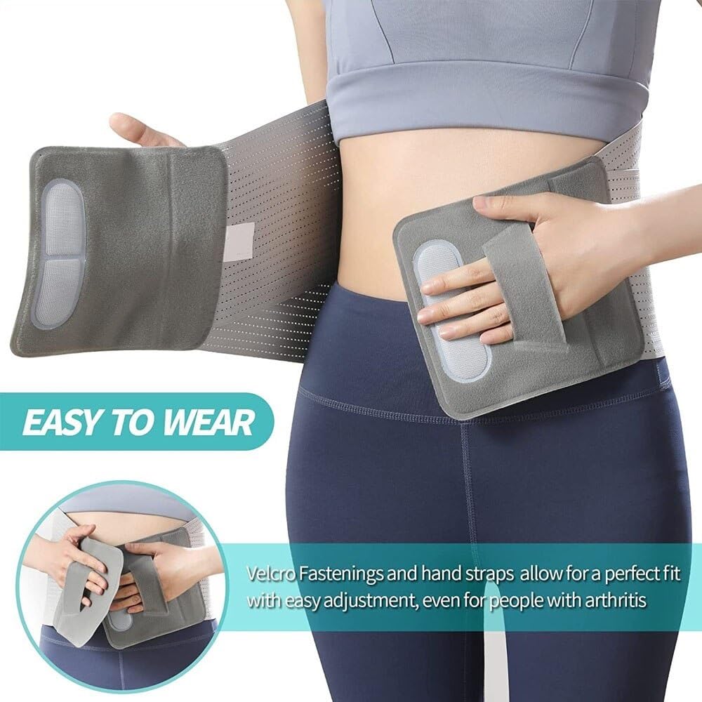 Soporte de espalda transpirable para mujeres, hombres, alivio del dolor de espalda baja, cinturón de soporte de espalda para uso diario, soporte lumbar, soporte de fijación de cintura espinal para esc