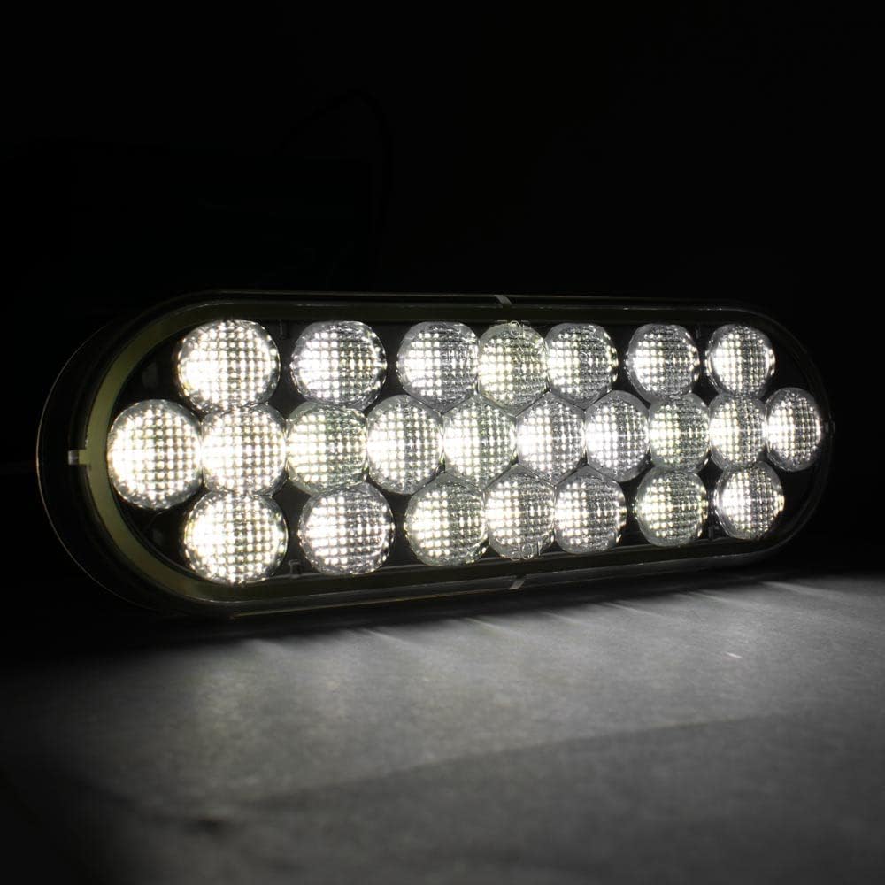 Pro LED 624C 6" Oval White Backup/Reverse Light - Replaces Truck Lite 6060C