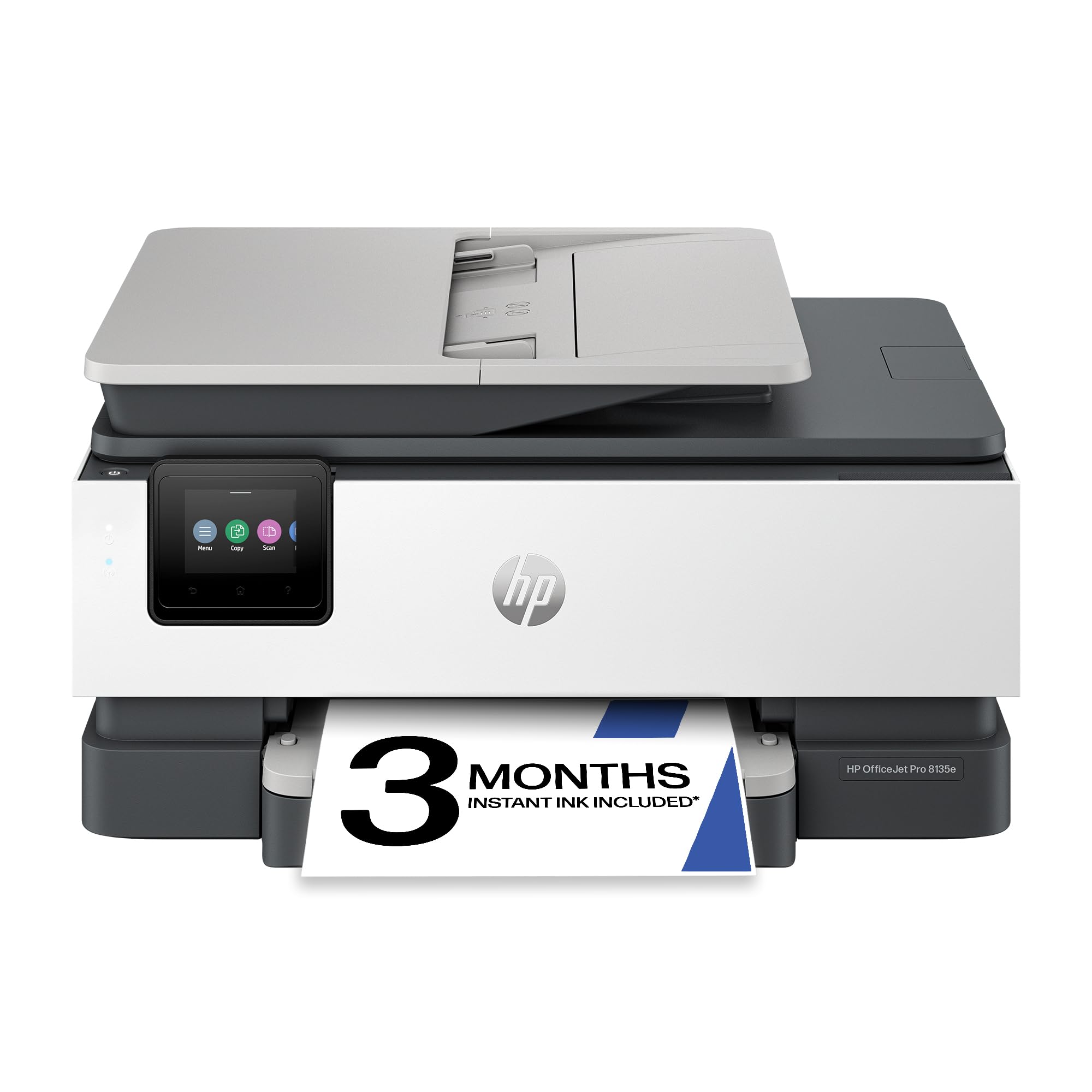 HP OfficeJet Pro 9135e Wireless All-in-One Color Inkjet Printer, Print, scan, copy, fax, ADF, Duplex printing best-for-office, 3 month Instant Ink trial included, AI-enabled (404M0A)