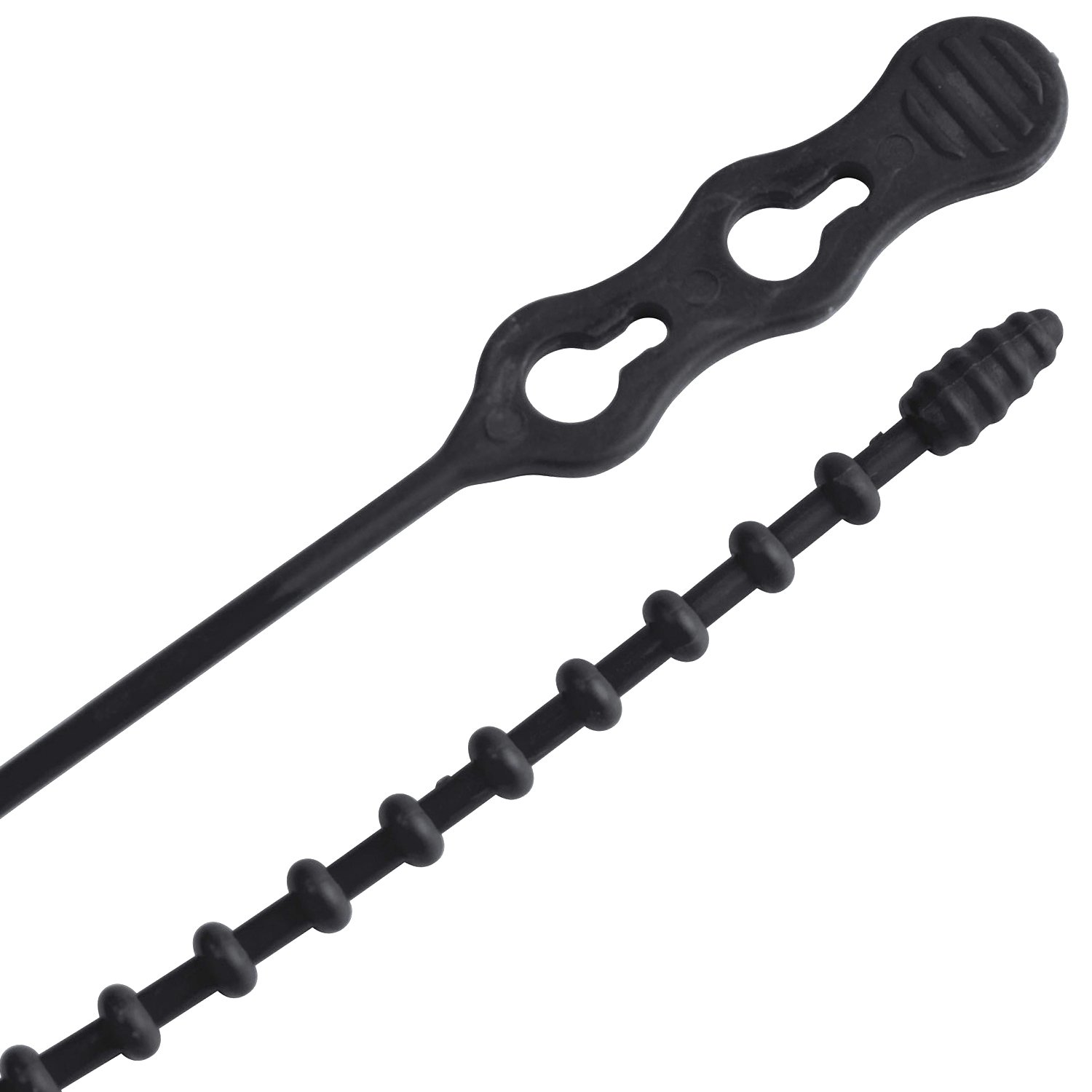 Gardner Bender 45-8BEADBK Brida para cables con cuentas, reutilizable y ajustable, 20,32 cm, negro