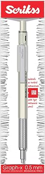 Scrikss Office Graphx Mechanical Pencil White 0.5 Mm