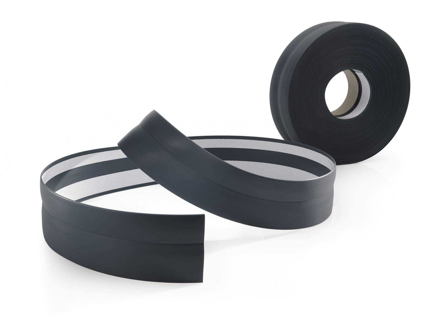 Proper Tools Dark Gray Flexible Coved Pvc Skirting Board Strip Floor Wall Joint - 15M