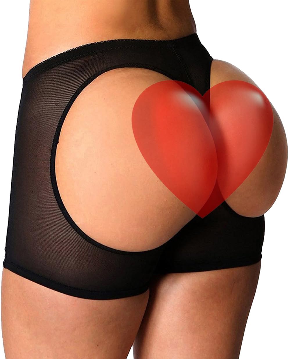 FUT Women Butt Lifting Shapewear Hip Enhancer Underwear Butt Lifter Body Shaper Panties Boy Shorts Black Medium