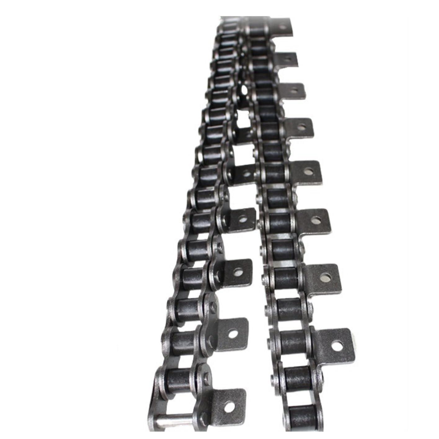 Generic Bent Plate Chain 3 Points 06B 08B 10A 12A16A 20A 32A Single Hole Single Double Side Chain MINGPING (Size : 40A-1-1m 1side 1hole)
