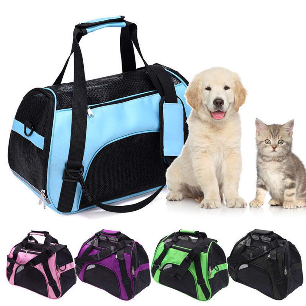Trasportino Morbido Per Cani E Gatti Fino A 6 Kg - Borsa Carrier Beige, 38x29x12 Cm, Progettata In Europa