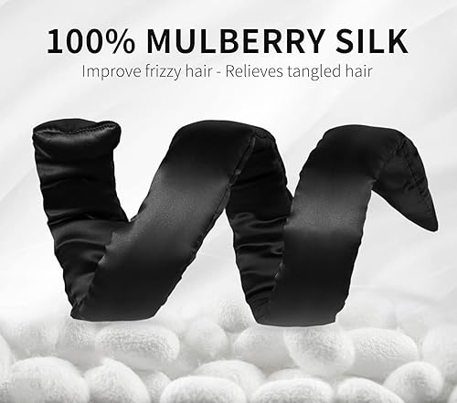 Miniatura 4 de Rizador de pelo de seda sin calor, diadema de seda de morera para la noche, sin calor, rizadores de pelo de seda sin calor para dormir, rizador de