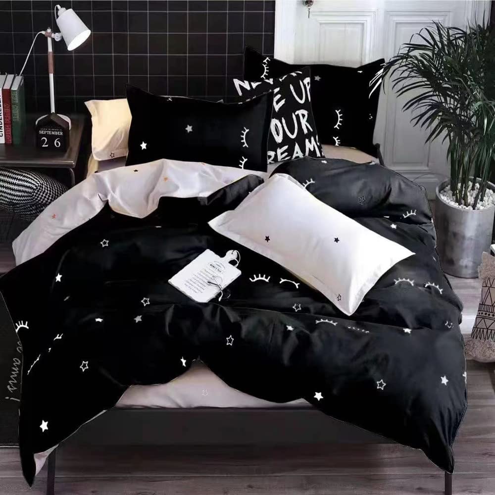 Golden Home King Size Bedsheet 6pcs One Set , High Cotton Quality Bedding Set Duvet Cover (King Size, A21)