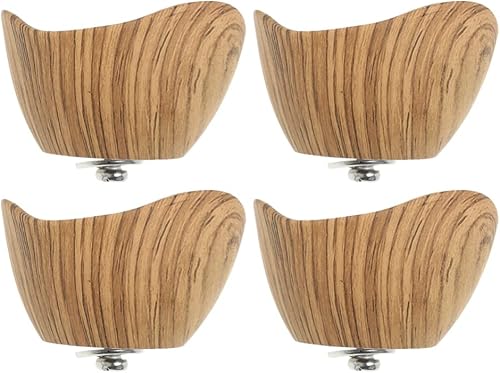 iplusmile Pomos de repuesto para mango de tapa de olla, 4 pomos con patrón de madera para un agarre cómodo, compatibles con la mayoría de tapas de