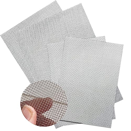PEAKTOP 4 Drahtgeflecht Drahtgitter Edelstahl, Metallgitter Feinmaschig, Wire Mesh 20 Mesh, Insektengitter Drahtgitter Fliegengitter, Maschendraht 1mm für Mäuse Nagetier Beweis Ratte Insekt Kontrolle
