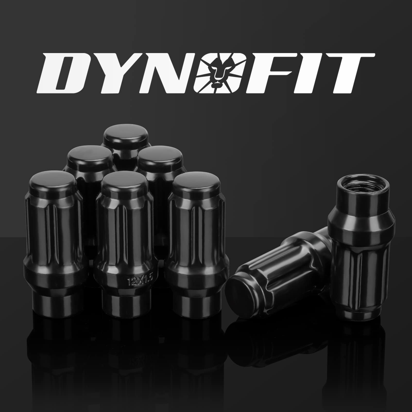 Dynofit 12mmx1.5 ET(Extended) 6 Spline Lug Nuts for 6 Lugs Aftermarket