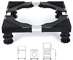 Nefish Mini Fridge Stand Universal Stand Base Adjustable Refrigerator Stand with 4 Strong Feet Washing Machine Pedestal Multi-Functional Base for Dryer (Black)